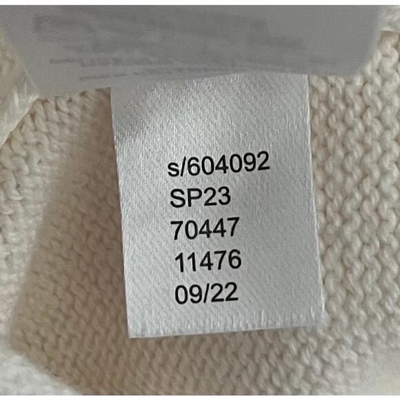 Loft Cream Crew Neck Short Sleeve Tight Knit Sweater Regular Size Small - Picture 5 of 5